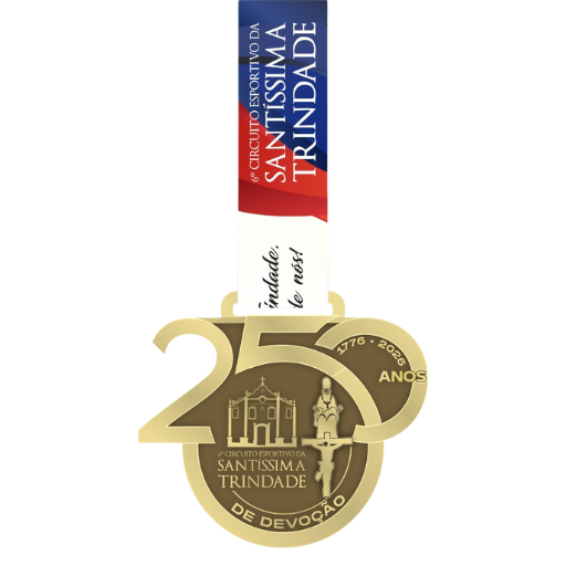 Medalha Comemorativa: 6º Circuito Esportivo da Santíssima Trindade 250 Anos